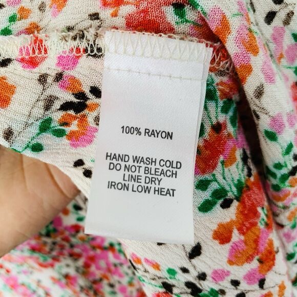 Lulus Dress View From Meadow XS Floral Off Shoulder Cottagecore Romantic Boho - Picture 15 of 16